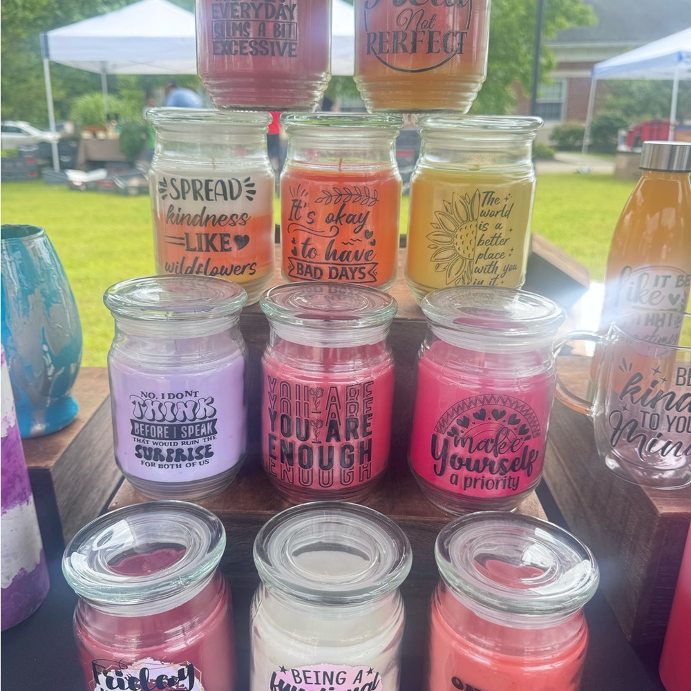 Inspirational Quote Candle Collection multiple selections let us know which one